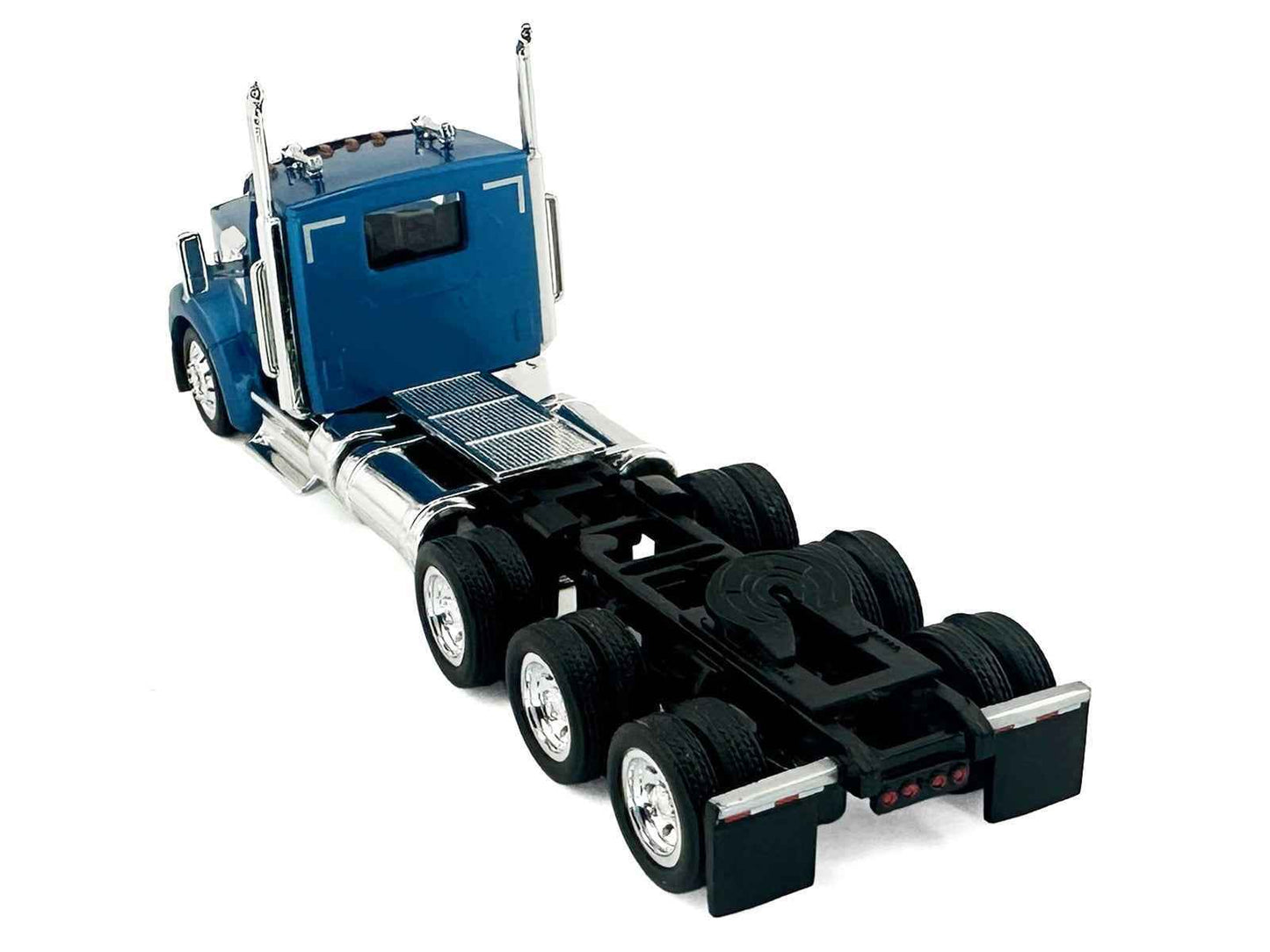 Kenworth W990 3-Axel Day Cab Blue Metallic 1/87 (HO) Plastic Model Car by HO Logistics Miniature Motors Default Title Default Title-
