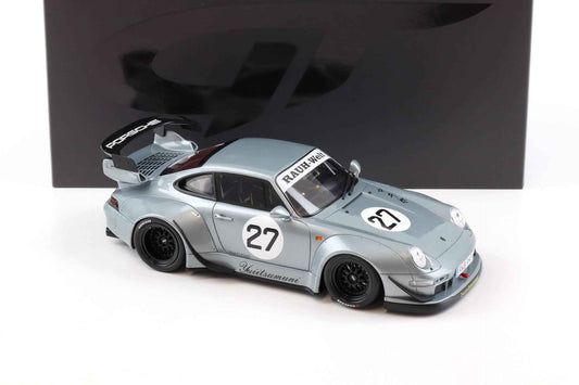 GT Spirit 2024 Porsche 911 993 RWB Yuiitsumuni Silver 1:18