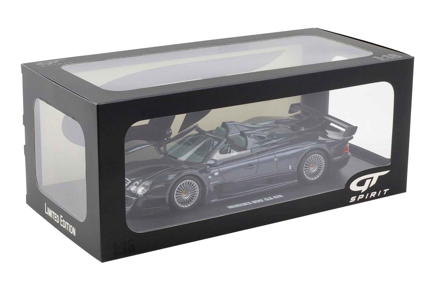 GT Spirit 1999 Mercedes Benz CLK GTR Roadster Dark Grey 1:18 STM Diecast Default Title Default Title-