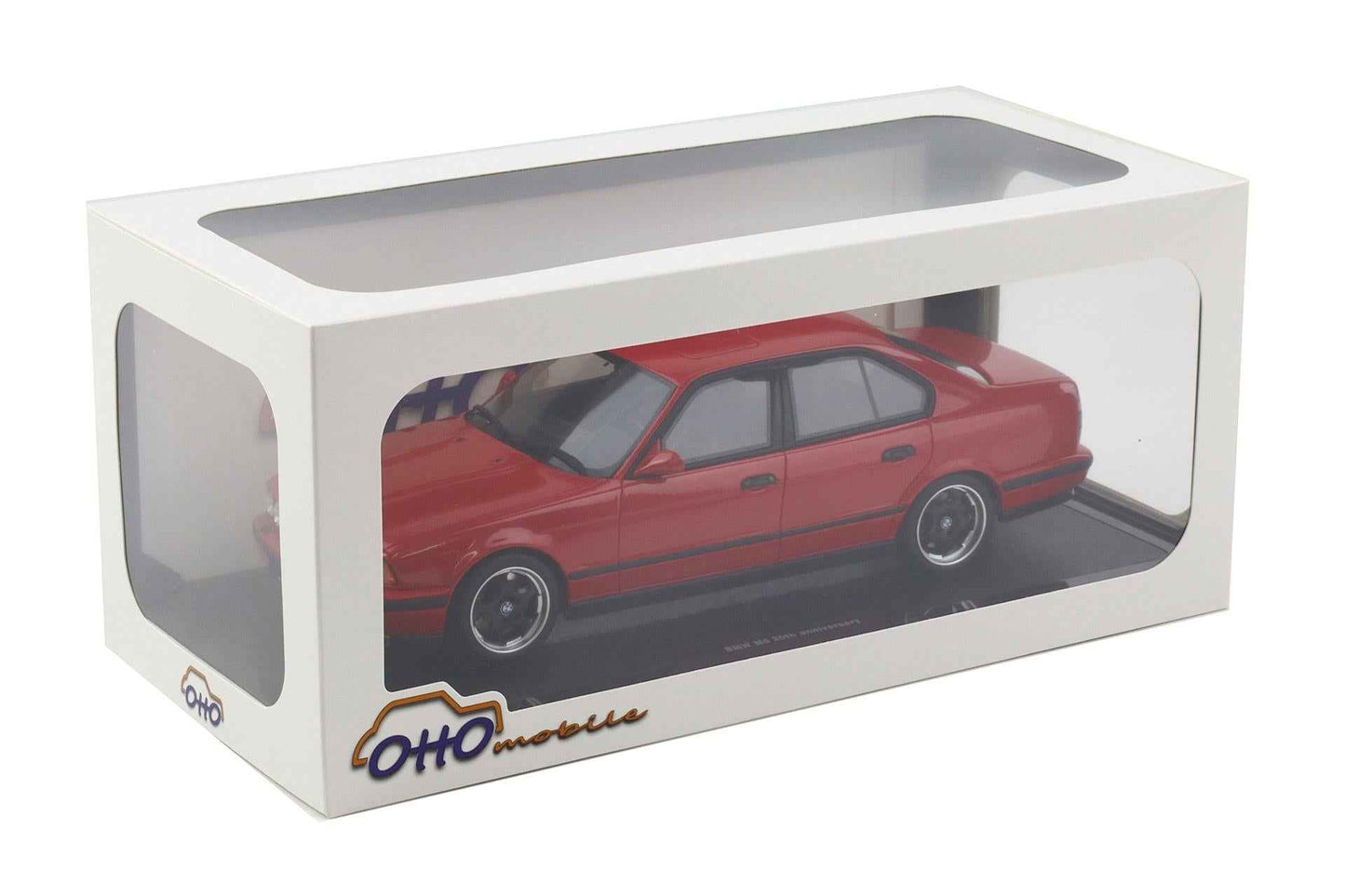 Otto 1992 BMW M5 E34 Sedan 20 Jahre Mugello Red 274 1:18