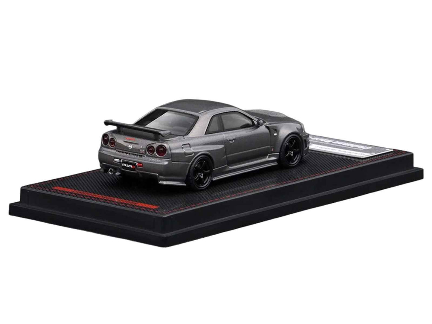 Nissan Skyline GT-R (BNR34) Nismo CRS RHD (Right Hand Drive) Gray Metallic 1/64 Diecast Model Car by Ignition Model Miniature Motors Default Title Default Title-