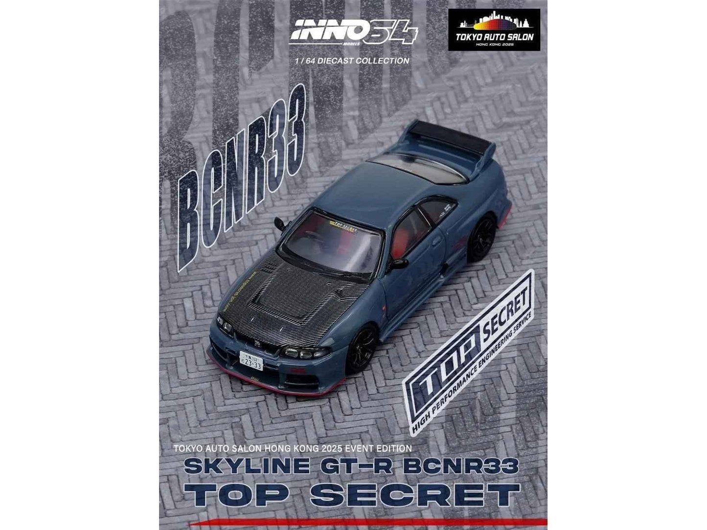 Nissan Top Secret "Tokyo Auto Salon Hong Kong 2025 Event Edition" Set of 2 Pieces 1/64 Diecast Model Car by Inno Models Miniature Motors Default Title Default Title-
