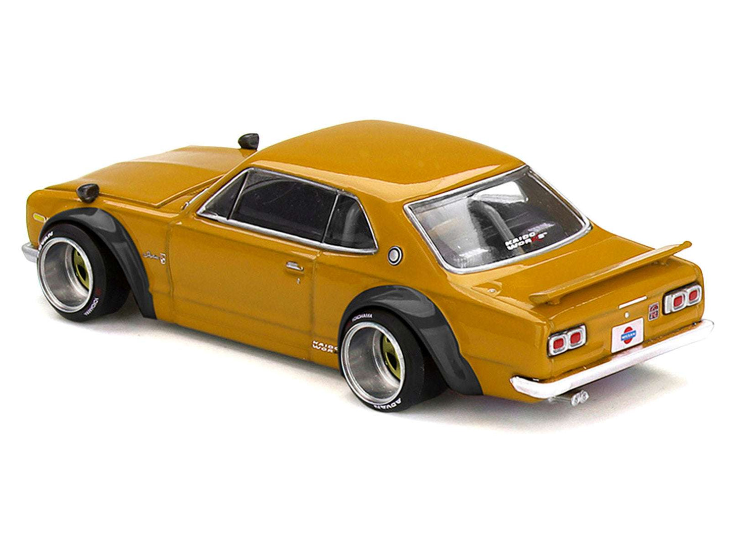 Nissan Skyline 2000GT-R (KPGC10) RHD (Right Hand Drive) "Kaido Street V2" Yellow (Designed by Jun Imai) "Kaido House" Special 1/64 Diecast Model Car by Mini GT Miniature Motors Default Title Default Title-