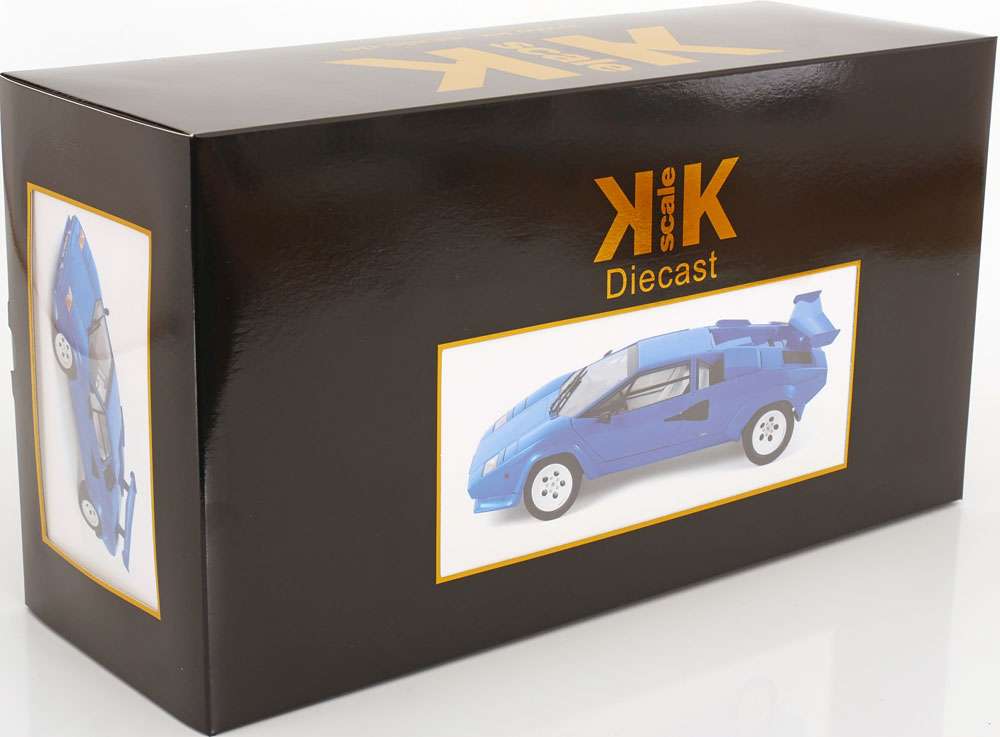 KK Scale 1985 Lamborghini Countach LP 5000S QV Blue 1:12 STM Diecast Default Title Default Title-