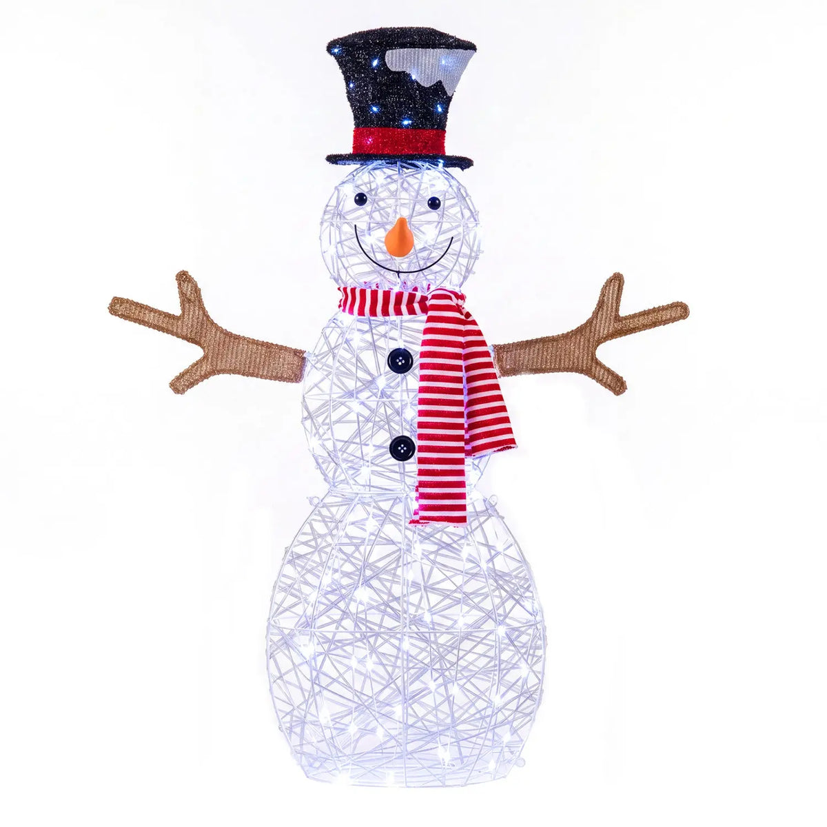 Lighted Snowman Christmas Decoration with 80 LED Lights