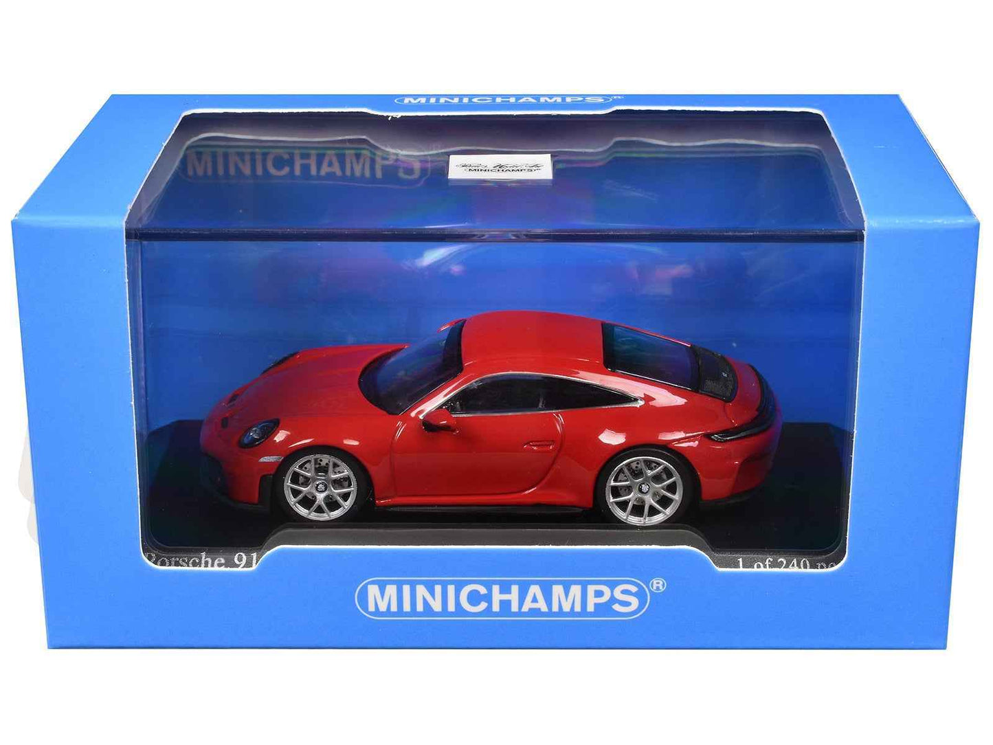 2025 Porsche 911 (992.2) GT3 Touring Red Limited Edition to 240 pieces Worldwide 1/64 Diecast Model Car by Minichamps Miniature Motors Default Title Default Title-