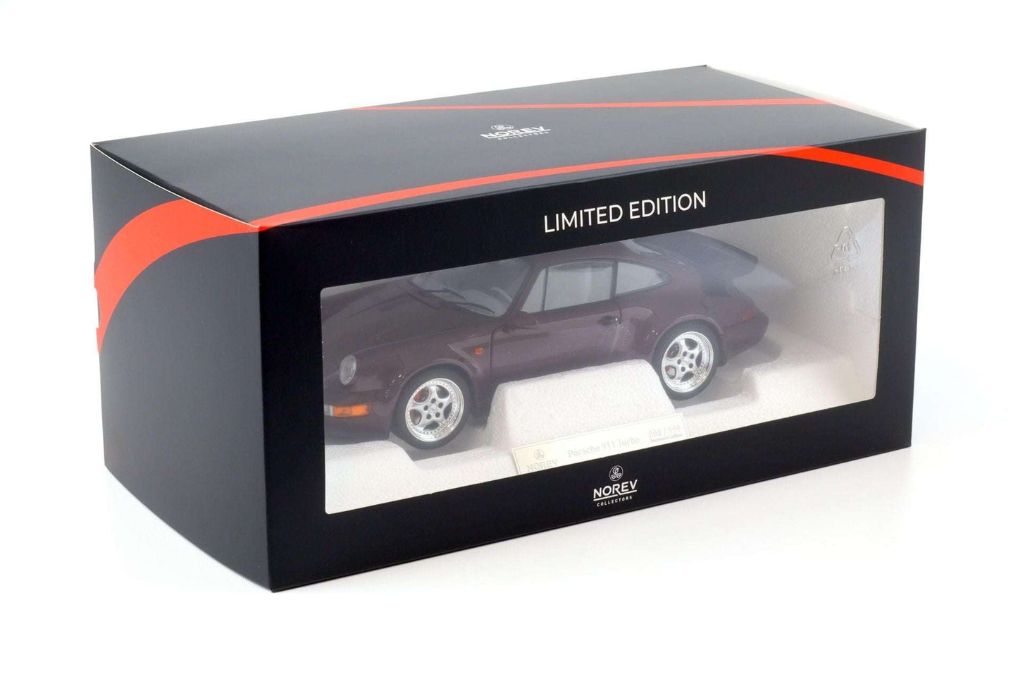 Norev 1993 Porsche 911 964 Turbo 3.6 Coupe Amethyst Purple Metallic 1:18 STM Diecast Default Title Default Title-