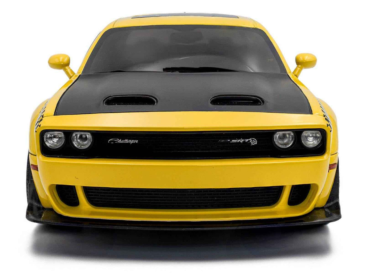 2023 Dodge Challenger SRT Hellcat Redeye Widebody Taxi "NYC Hellcab" Yellow with Black Hood and Graphics 1/18 Diecast Model Car by Solido Miniature Motors Default Title Default Title-