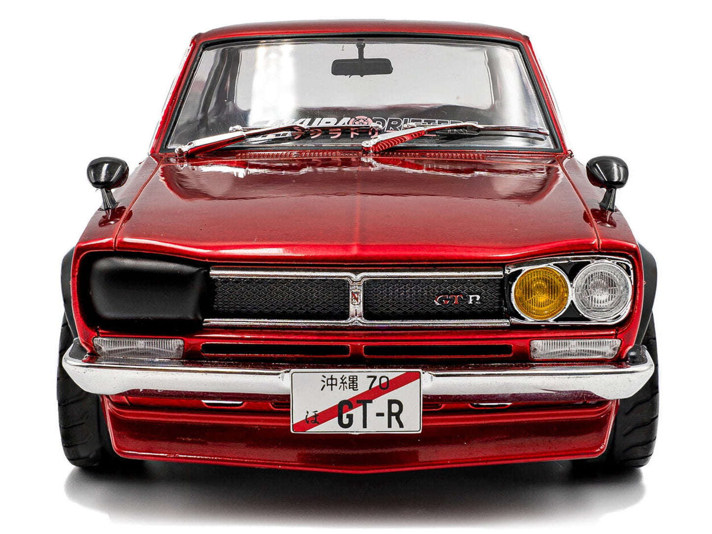 1970 Nissan Skyline (C10) Hakosuka RHD (Right Hand Drive) Red Metallic 1/18 Diecast Model Car by Solido Miniature Motors Default Title Default Title-