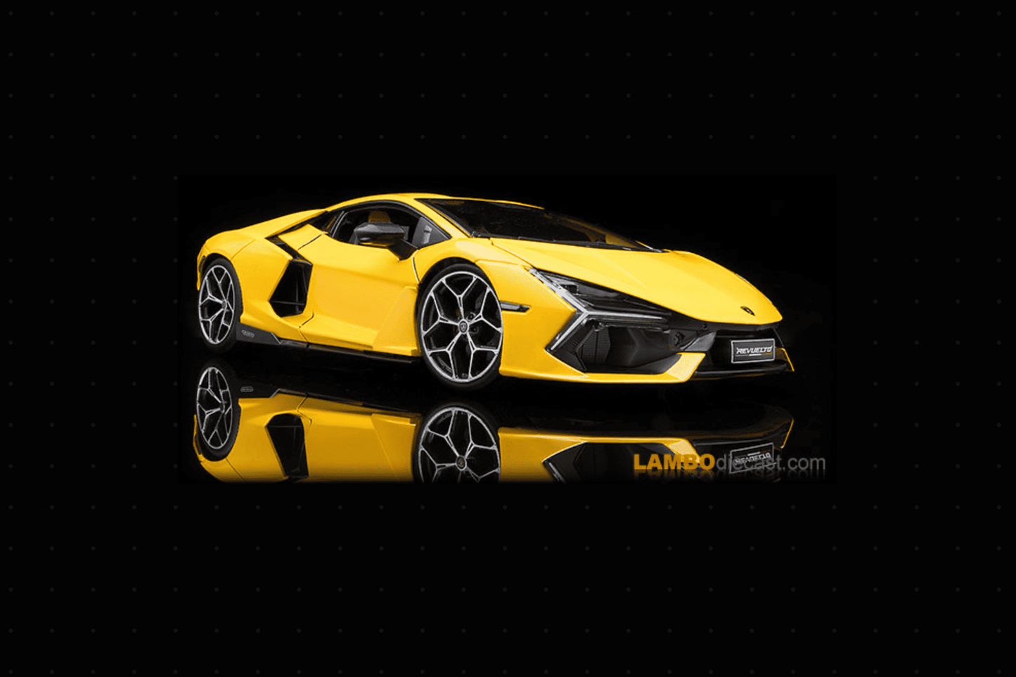 Maisto Lamborghini Revuelto Hybrid Giallo Inti Yellow w/ Orange Interior 1:18 STM Diecast Default Title Default Title-