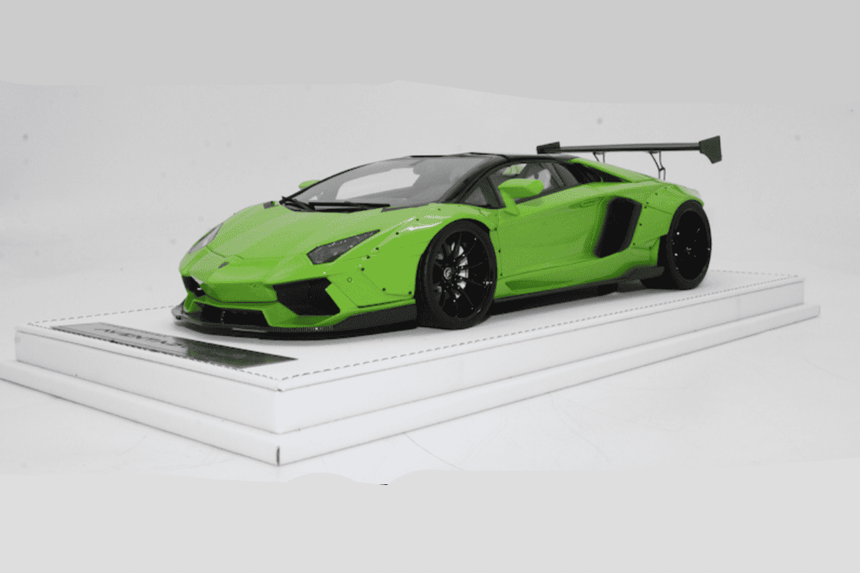 GL Model Lamborghini Aventador Roadster SVJ Spearmint Green 1:18 WITH DISPLAY STM Diecast Default Title Default Title-