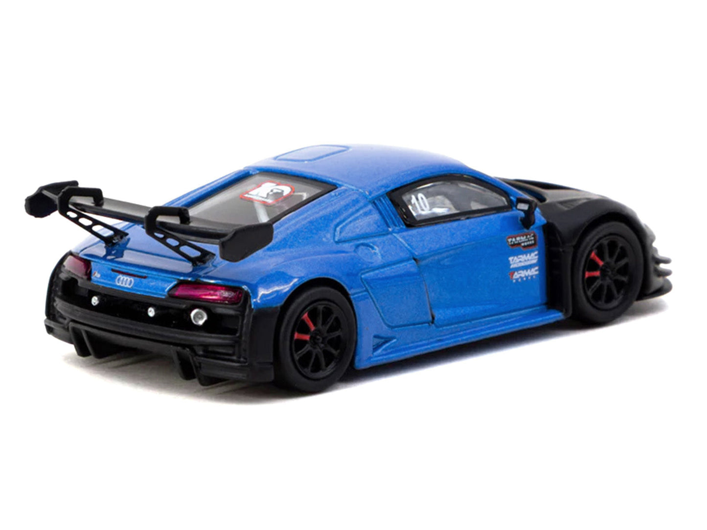 Audi R8 LMS GT3 evo II #10 "Tarmac Works 10th Anniversary" Blue Metallic and Matt Black "Hobby64" Series 1/64 Diecast Model Car by Tarmac Works Miniature Motors Default Title Default Title-