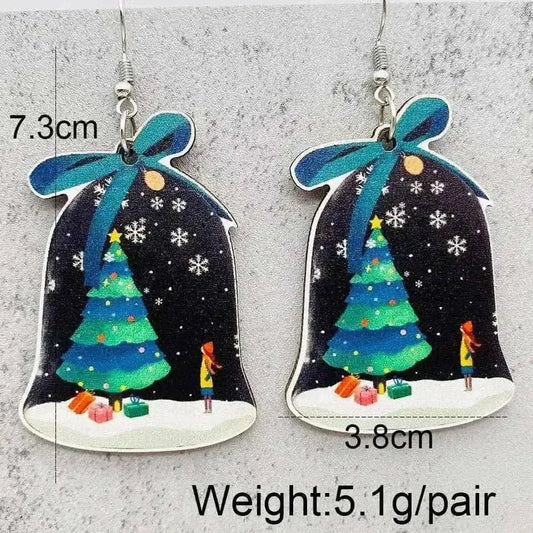 Adorable Vintage Wood Christmas Earrings Cartsfy Inc.
