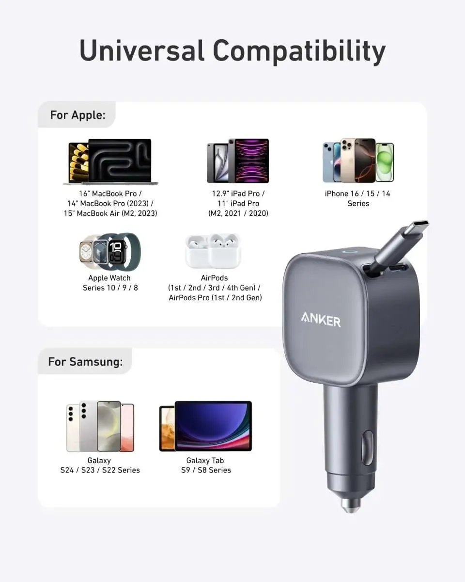 Anker Nano 75W Car Charger Anker Default Title Default Title-