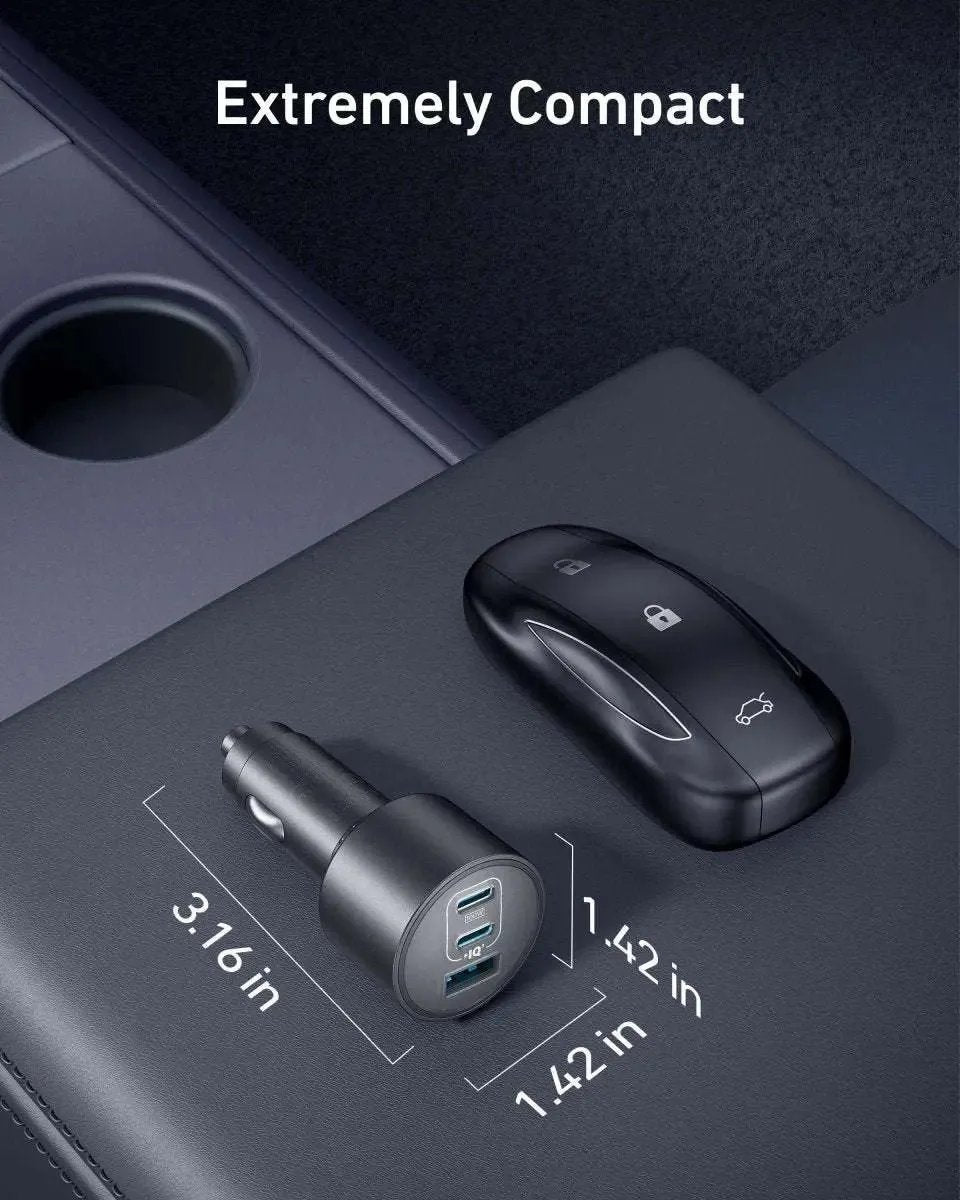 Anker Nano Car Charger (167.5W, 3 Ports) Anker Default Title Default Title-