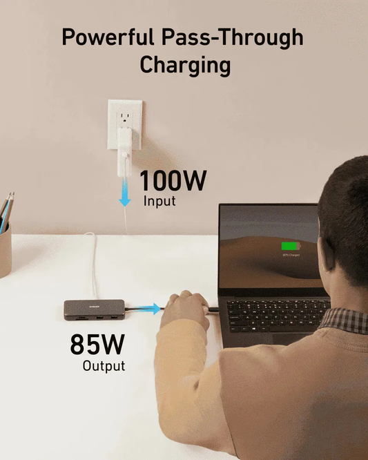Anker USB-C Hub (8-in-1) Anker Black Black-