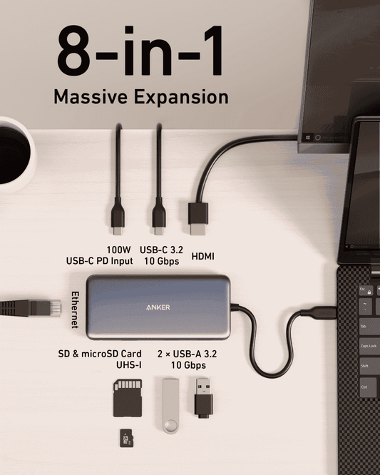 Anker USB-C Hub (8-in-1) - Cartsfy Inc.