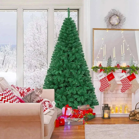 Artificial PVC Christmas Tree with Solid Metal Stand Cartsfy Inc.