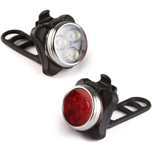 Ascher USB Rechargeable Bike Light Set DailySale Default Title Default Title-