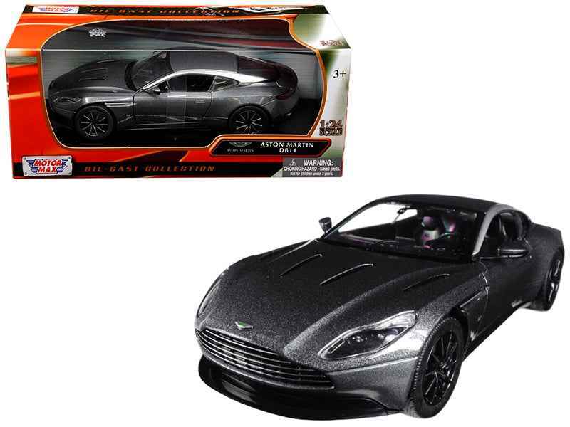 Aston Martin DB11 Silver 1/24 Diecast Model Car by Motormax Miniature Motors Default Title Default Title-