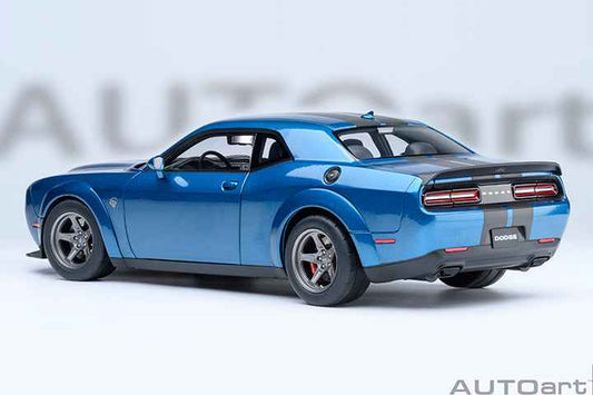AUTOart 2023 Dodge Challenger SRT Super Stock Frostbite Blue 1:18 Cartsfy Inc.