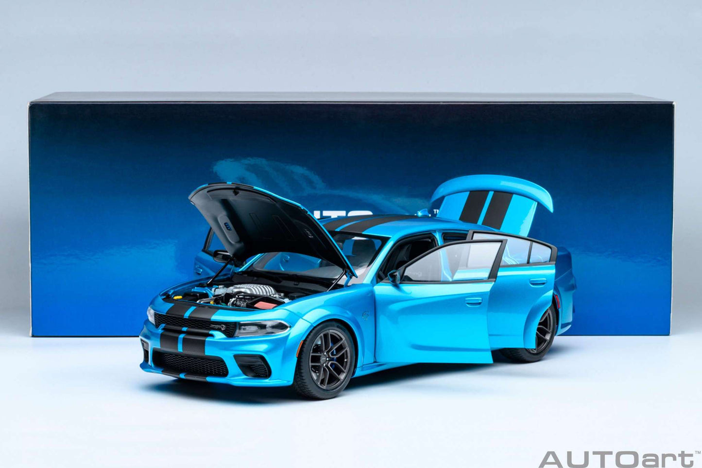 AUTOart Dodge Charger SRT Hellcat Redeye Jailbreak F5 Blue 1:18 STM Diecast Default Title Default Title-