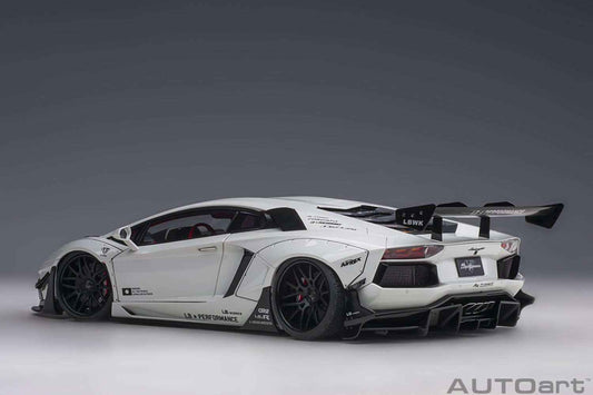 AUTOart Lamborghini Aventador Liberty Walk LB-Works, Limited Edition, Metallic White 1:18