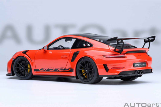AUTOart Porsche 911 991.2 GT3 RS w/ Weissach Pkg Lava Orange 1:18 Cartsfy Inc.