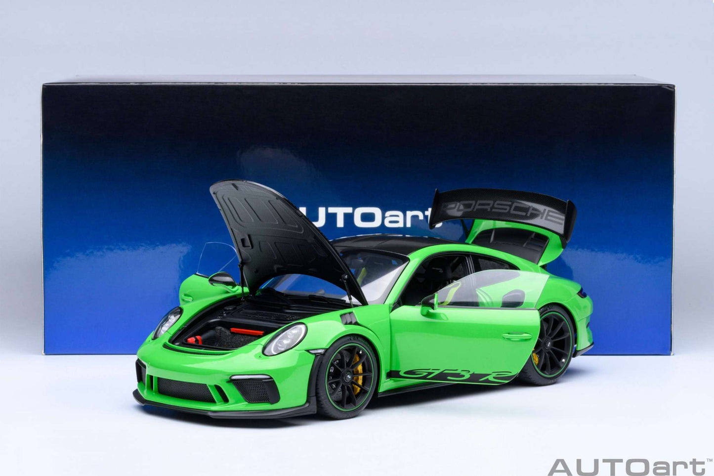 AUTOart Porsche 911 991.2 GT3 RS w/ Weissach Pkg Lizard Green 1:18 STM Diecast Default Title Default Title-