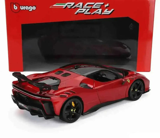 Bburago 2024 Ferrari SF90XX Stradale Rossa Magma Red Metallic 1:18 Cartsfy Inc.
