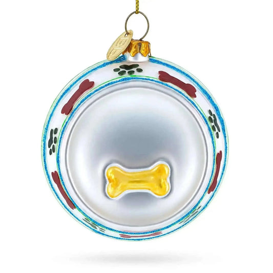 Bowl White Bone Glass Christmas Ornament Cartsfy Inc.