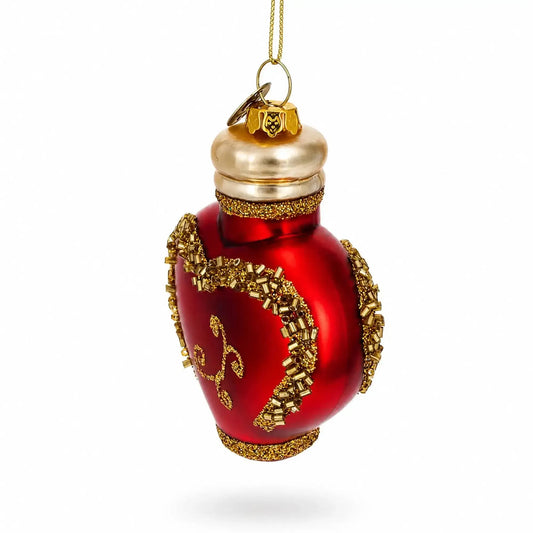 Elegant Perfume Bottle Glass Christmas Ornament BestPysanky Default Title Default Title-