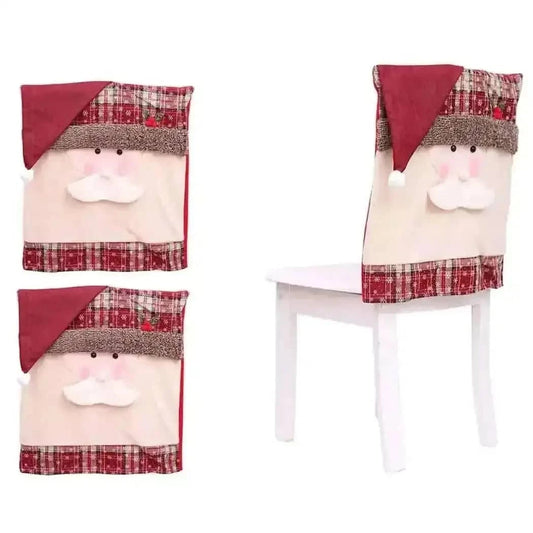Christmas Santa Claus Snowman Chair Cover Cartsfy Inc.