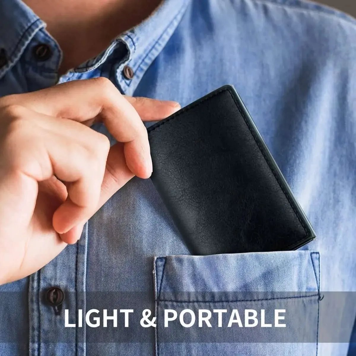 Credit Card Holder RFID Blocking Genuine Leather Vintage Aluminum Business Wallet DailySale Brown Burgundy Coffee Brown-Burgundy-Coffee-Black-Royal Blue-