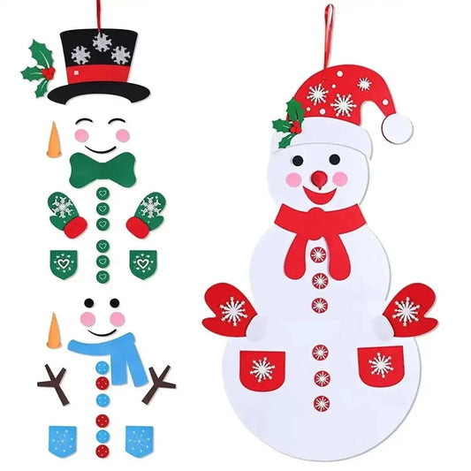 DIY Felt Christmas Hanging Decorations Kits with 54 Piece Detachable Ornaments Cartsfy Inc.