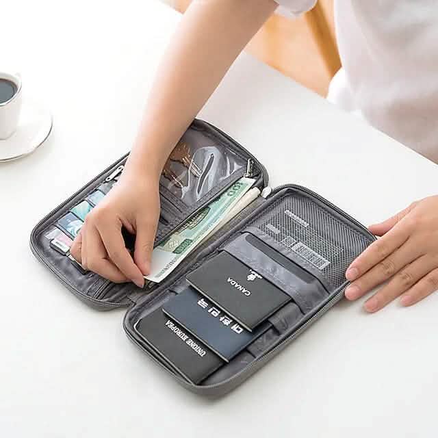 Family Travel Document Organizer Capacious Passport Holder Wallet Cartsfy Inc.
