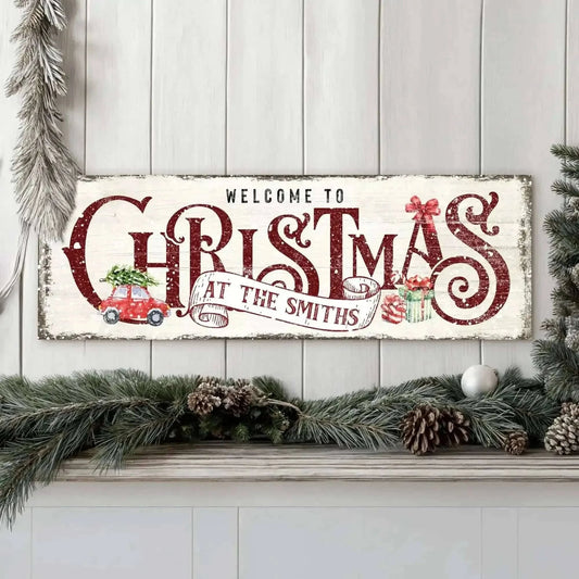 Family Welcome To Christmas Sign II Cartsfy Inc.