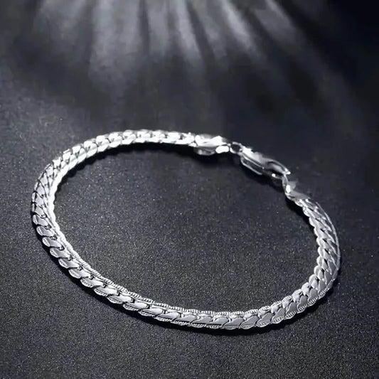 Gleaming Treasure Elegant 925 Sterling Silver Bracelet - Cartsfy Inc.