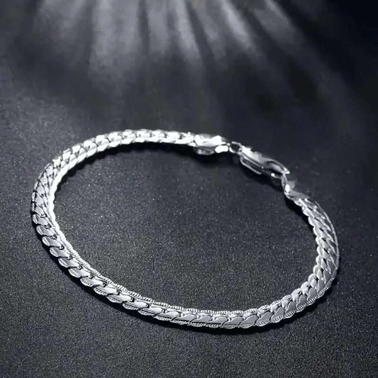 Gleaming Treasure Elegant 925 Sterling Silver Bracelet - Cartsfy Inc.