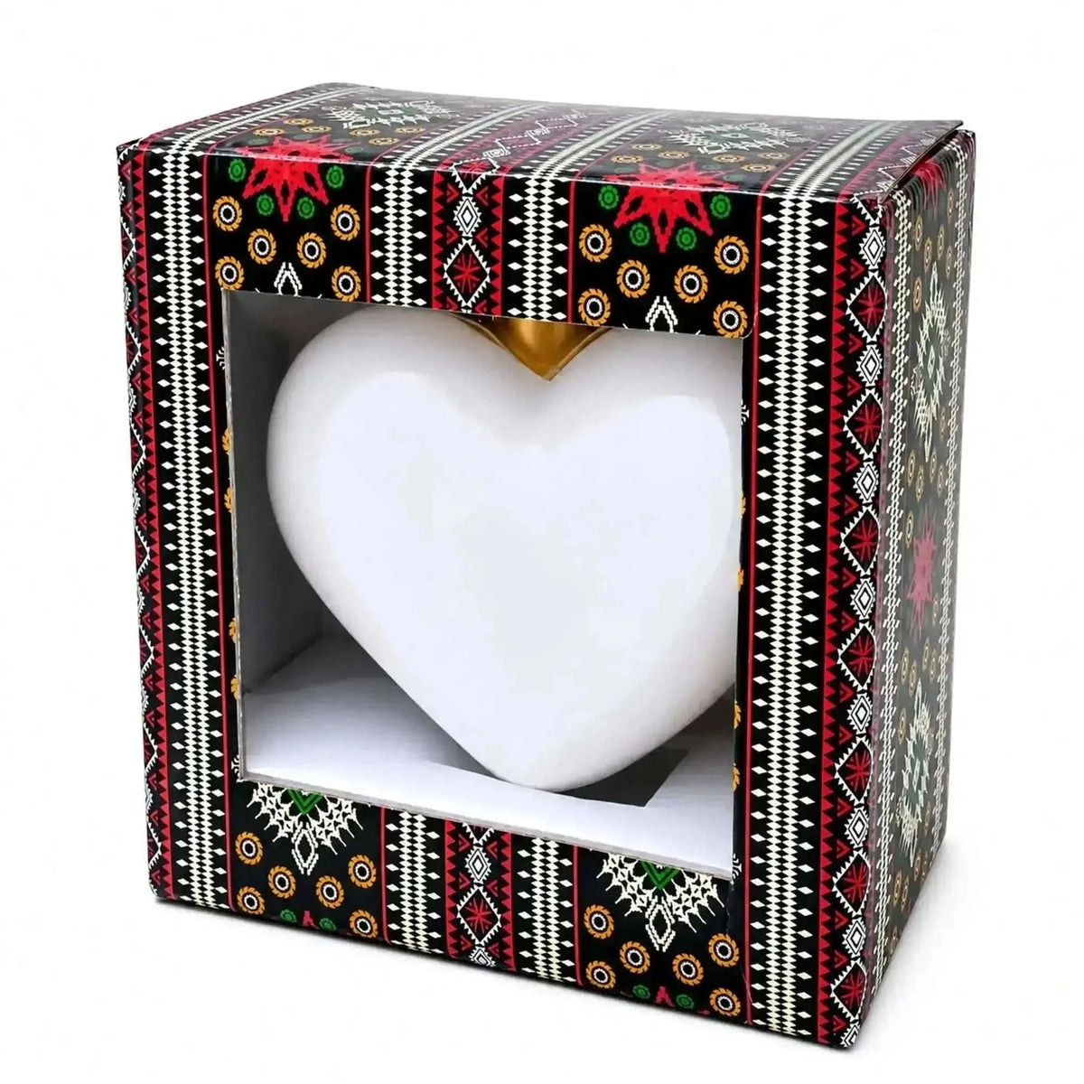 Gold Jeweled Baroque Heart Glass Christmas Ornament Cartsfy Inc.