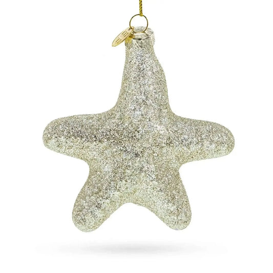 Golden Gleaming Star "Joy" Glass Christmas Ornament Cartsfy Inc.