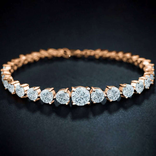 Graduated Cubic Zirconia Tennis Bracelets Cartsfy Inc.