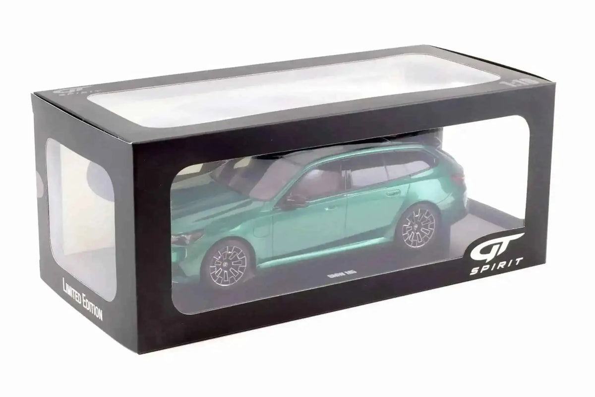 GT Spirit 2024 BMW G99 M5 Touring Wagon Isle of Man Green Metallic 1:18 Cartsfy Inc.