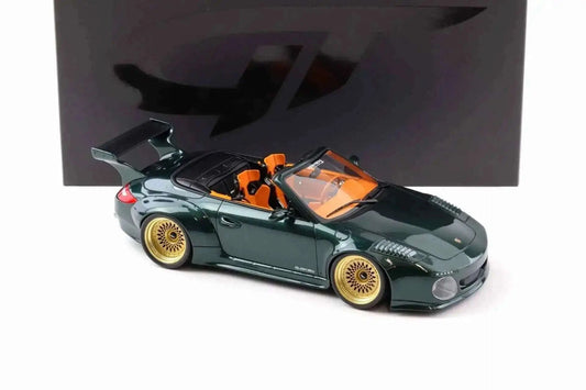 GT Spirit 2024 Porsche 911 997.2 Carbriolet Old & New Tokyo Auto Salon Dark Green Cartsfy Inc.