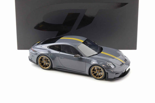 GT Spirit 2025 Porsche 911 992.2 GT3 Touring Slate Grey Neo w/ Gold Wheels & Stripe 1:18 Cartsfy Inc.