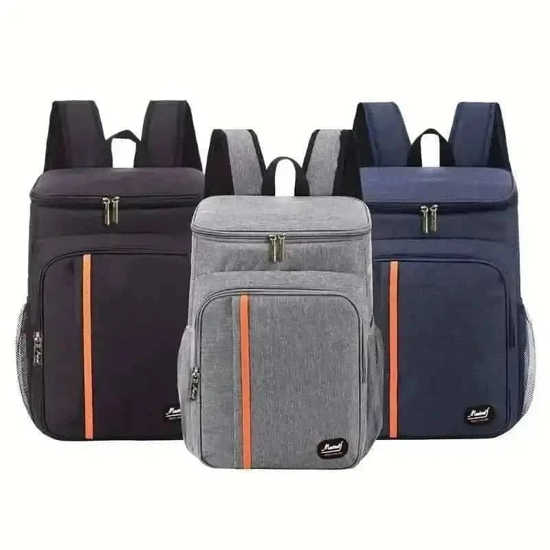 Heavy Duty Oxford Fabric Cooler Backpack DailySale Black Navy Gray Black-Navy-Gray-