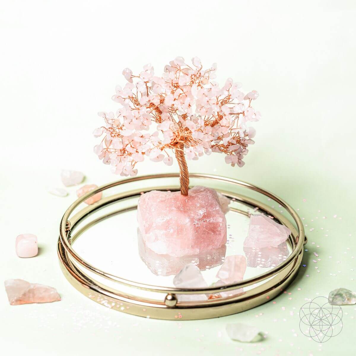 Home Sweet Home - Feng Shui Rose Quartz Tree - Cartsfy Inc.