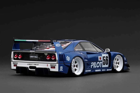 Ignition-Model Ferrari F40 LBWK LB-Works 40 Japan Blue Pilot 1:18 STM Diecast Default Title Default Title-