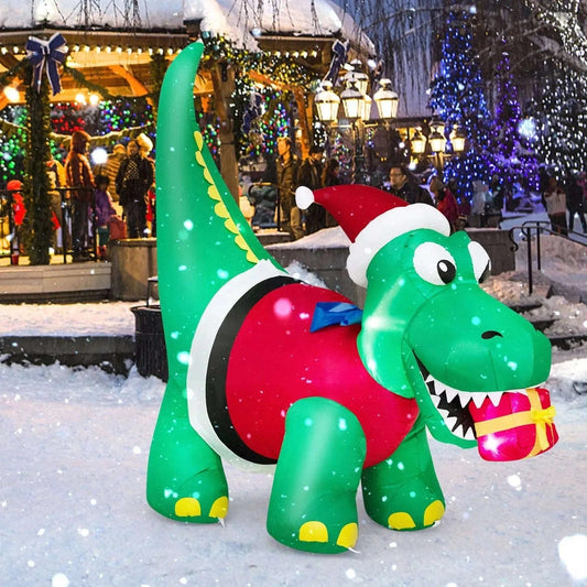 Inflatable Christmas Decoration with LED Lights for Yard Cartsfy Inc.