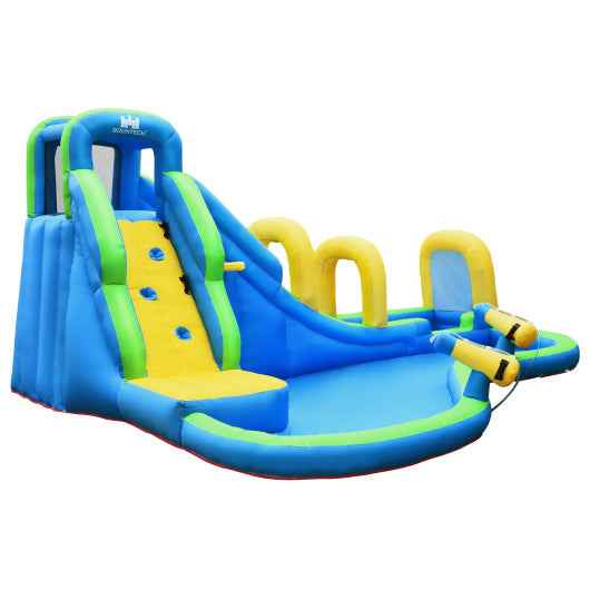 Inflatable Water Slide Kids Bounce House with Water Cannons and Hose Without Blower Cartsfy Inc.